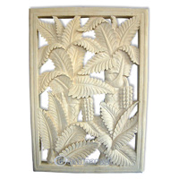 Handcrafted Relief Wall Panel, Handmade From Stone