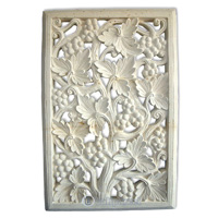 Handcrafted Relief Wall Panel, Handmade From Stone