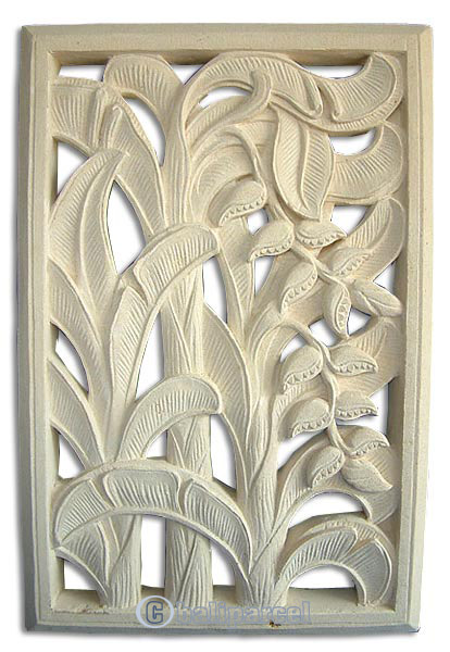 Handcrafted Relief Wall Panel, Handmade From Stone