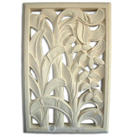 Handcrafted Relief Wall Panel, Handmade From Stone