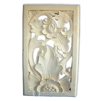 Handcrafted Relief Wall Panel, Handmade From Stone