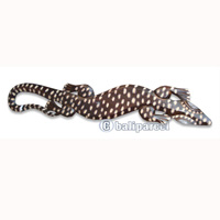 Singel Gecko Wall Plaque, Handcarved From Albesia Wood  