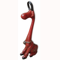 Wooden Cow With Painted, Handcarved From Albesia Wood