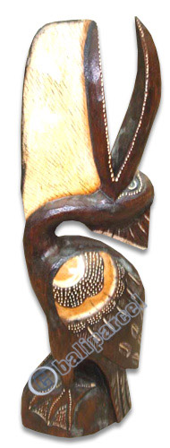 Wooden Pelican Bird, Hand Carved From Albesia Wood