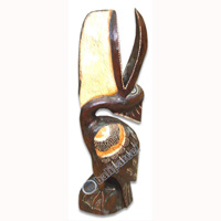 Wooden Pelican Bird, Hand Carved From Albesia Wood