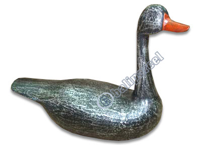 Wooden Duck, Hand Carved From Albesia Wood