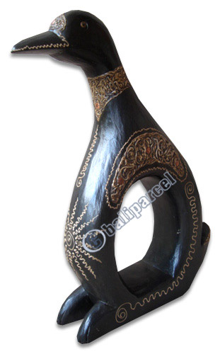 Wooden Duck, Hand Carved From Albesia Wood