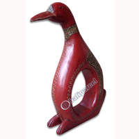 Wooden Duck, Hand Carved From Albesia Wood