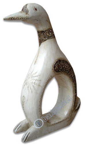 Wooden Duck, Hand Carved From Albesia Wood
