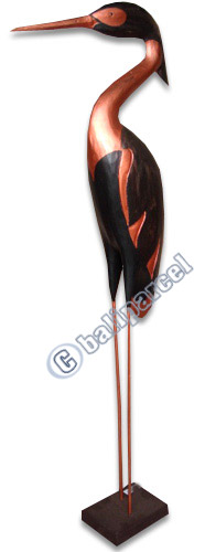 Wooden Bird, Hand Carved From Albesia Wood