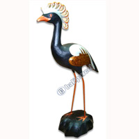 Wooden Bird, Hand Carved From Albesia Wood