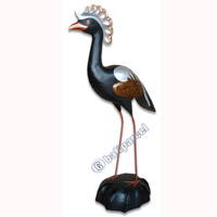 Wooden Bird, Hand Carved From Albesia Wood