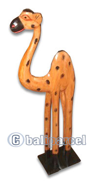 Wooden Camel, Hand Carved From Albesia Wood