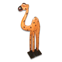 Wooden Camel, Hand Carved From Albesia Wood