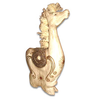 Wooden Zebra, Hand Carved From Albesia Wood