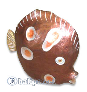 Wooden Tropical Fish, Handcarved From Albesia Wood
