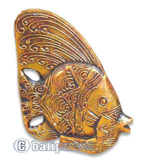 Wooden Tropical Fish Set Of 3 With Painted, Handcarved From Albesia Wood 