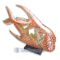 Wooden Tropical Fish, Handcarved From Albesia Wood