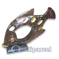 Wooden Tropical Fish, Handcarved From Albesia Wood