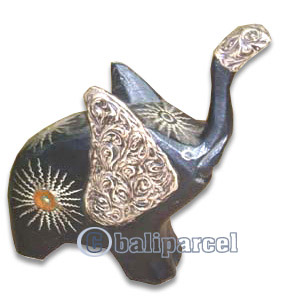 Wooden Elephant, Hand Carved From Albesia Wood
