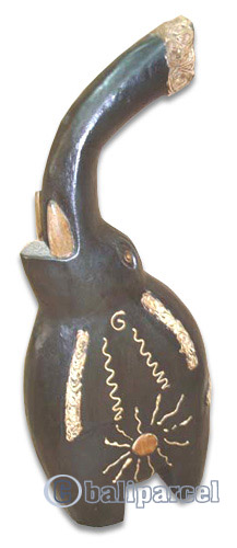 Wooden Elephant, Hand Carved From Albesia Wood