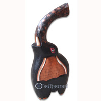 Wooden Elephant, Hand Carved From Albesia Wood