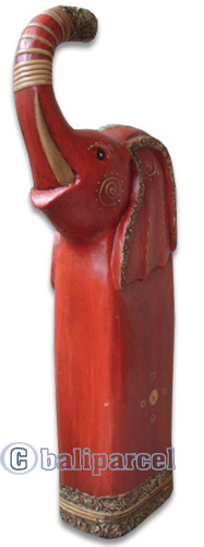 Wooden Elephant, Hand Carved From Albesia Wood