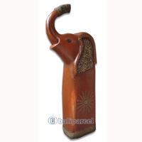 Wooden Elephant, Hand Carved From Albesia Wood