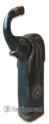 Wooden Elephant, Hand Carved From Albesia Wood