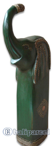 Wooden Elephant, Hand Carved From Albesia Wood