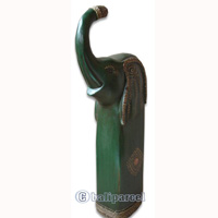 Wooden Elephant, Hand Carved From Albesia Wood