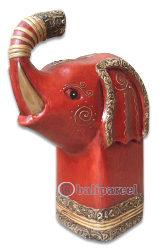 Wooden Elephant, Hand Carved From Albesia Wood