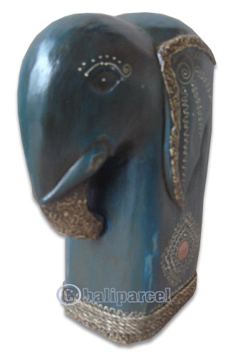 Wooden Elephant, Hand Carved From Albesia Wood