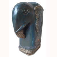 Wooden Elephant, Hand Carved From Albesia Wood