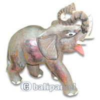 Wooden Walking Elephant, Hand Carved From Albesia Wood