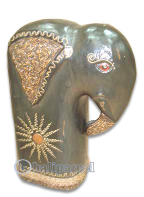 Wooden Elephant, Hand Carved From Albesia Wood