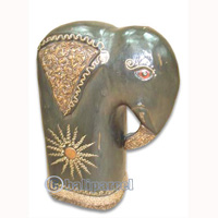 Wooden Elephant, Hand Carved From Albesia Wood