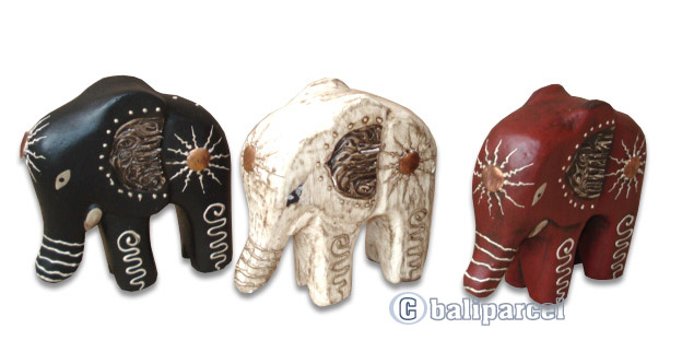 Wooden Elephant, Hand Carved From Albesia Wood