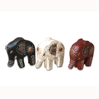 Wooden Elephant, Hand Carved From Albesia Wood