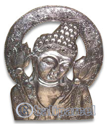 Buddha Wallhanging, Handmade From Albesia Wood