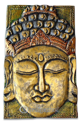 Buddha Wallhanging, Handmade From Albesia Wood