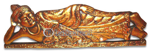 Buddha Wallhanging, Handmade From Albesia Wood