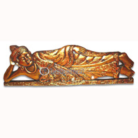 Buddha Wallhanging, Handmade From Albesia Wood
