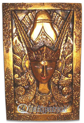 Wooden Wallhanging With Frame, Handmade From Albesia Wood