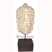 Buddha With Stand, Handmade From Albesia Wood