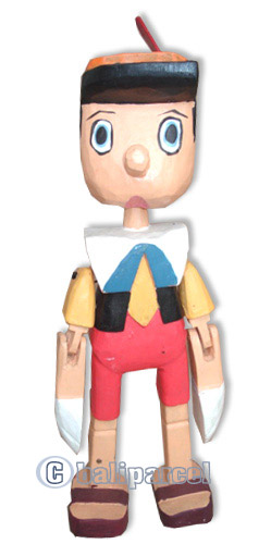 Wooden Figure, Hand Carved From Albesia Wood