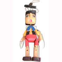 Wooden Figure, Hand Carved From Albesia Wood