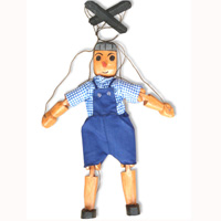 Wooden Figure, Hand Carved From Albesia Wood