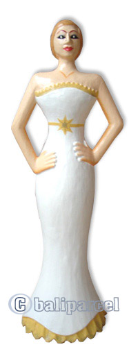 Wooden Figure, Hand Carved From Albesia Wood