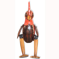 Wooden Figure, Hand Carved From Albesia Wood